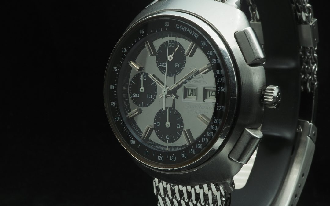 Omega-855 Chronometer Speedsonic Lobster f 300 Hz vuodelta 1974