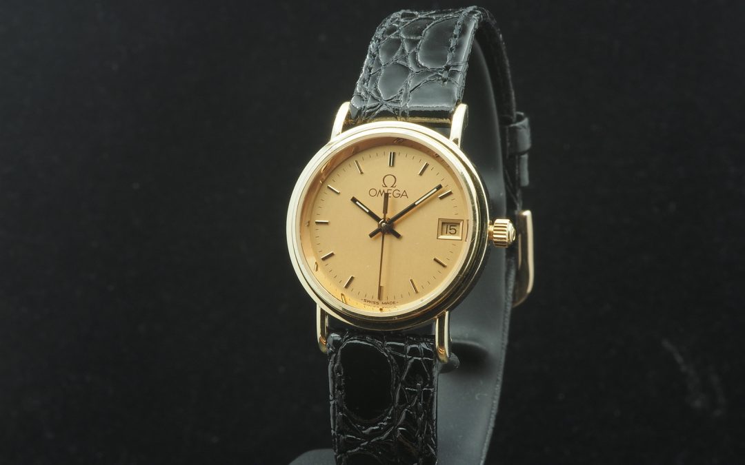 Omega-959 naisten kultakello 18K 70-luvulta